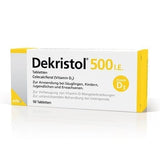 Colecalciferol (vitamin D3), DEKRISTOL 500 IU tablets UK