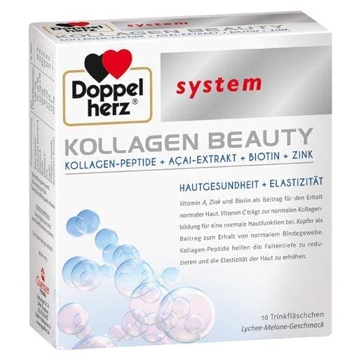 Collagen peptides, DOPPELHERZ Collagen Beauty system drinking bottles UK