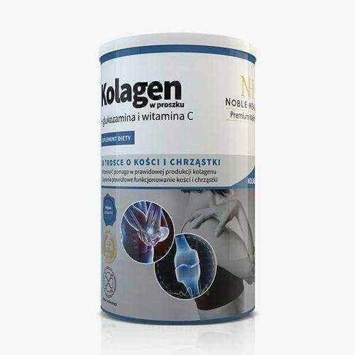 Collagen powder + glucosamine and vitamin C Noble Health 100g UK