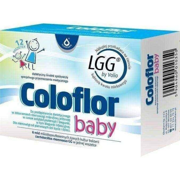 Coloflor Baby x 12 sachets, for infants, best probiotic supplements UK