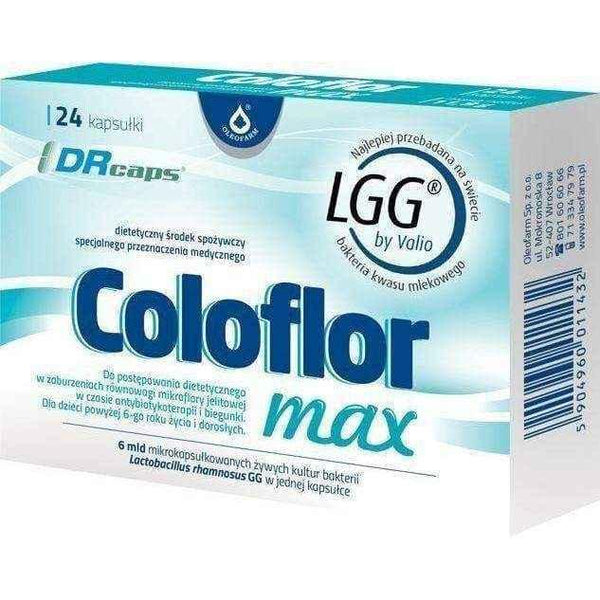 Coloflor Max x 24 capsules 6+ best probiotic UK