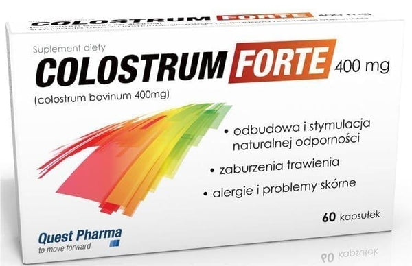 Colostrum Forte 400mg, Weakness, chronic fatigue, Eczema, skin changes UK