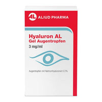 Concentrated hyaluronic acid, HYALURON AL Gel eye drops 3 mg UK