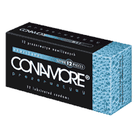 Condom CONAMORE Wet wipes x 12pcs. condom shop UK