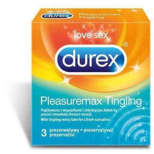Condoms Durex Pleasuremax tingling x 3 pieces, condoms online UK