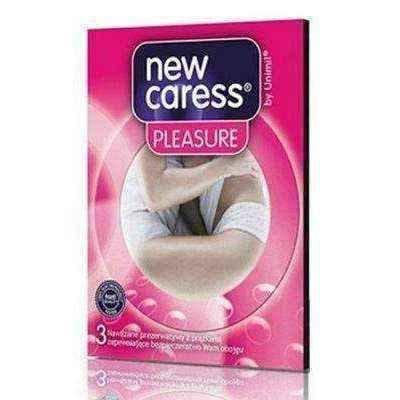 Condoms New Caress Pleasure x 3 pcs UK