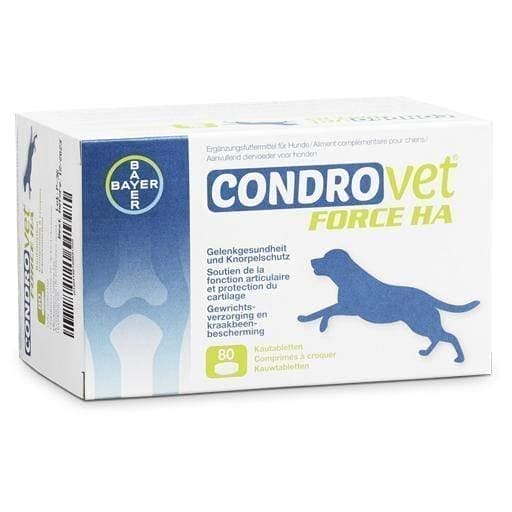 CONDROVET Force HA hyaluronic acid for dogs, chondroitin, glucosamine UK