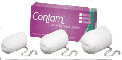 CONTAM vaginal tampon starter set, stress incontinence UK