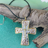 Copper cross necklace UK