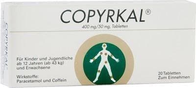 COPYRKAL Paracetamol, Caffeine tab. 20 pc pain UK