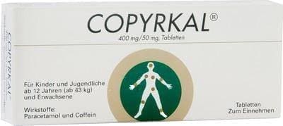 COPYRKAL Paracetamol, Caffeine tablets 10 pc UK