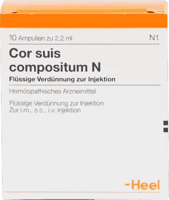 COR SUIS Compositum N, acute myocardial insufficiency, angina pectoris, hypertension UK