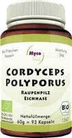 CORDYCEPS POLYPORUS mushroom powder capsules organic 93 pc UK