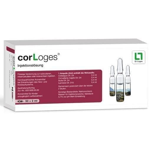 CORLOGES solution for injection ampoules 50X2 ml Crataegus UK