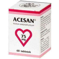 Coronary heart disease - ACESAN 75mg x 63 tabl. UK