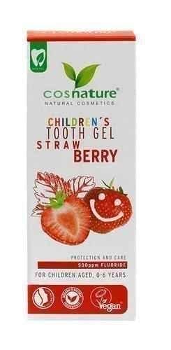 Cosnature Natural strawberry tooth gel for children 50ml UK