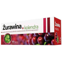 Cranberry + coriander x 60 tablets, coriander benefits, cranberry supplements UK