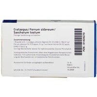 Crataegus Ferrum Sidereum Saccharum Tostum Ampoules UK