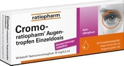 CROMO Cromoglicic acid allergic conjunctivitis eye drops UK