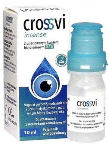 Crossvi Intense sodium hyaluronate eye drops 10ml UK