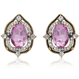 Crystal halo stud earrings UK