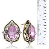 Crystal halo stud earrings UK
