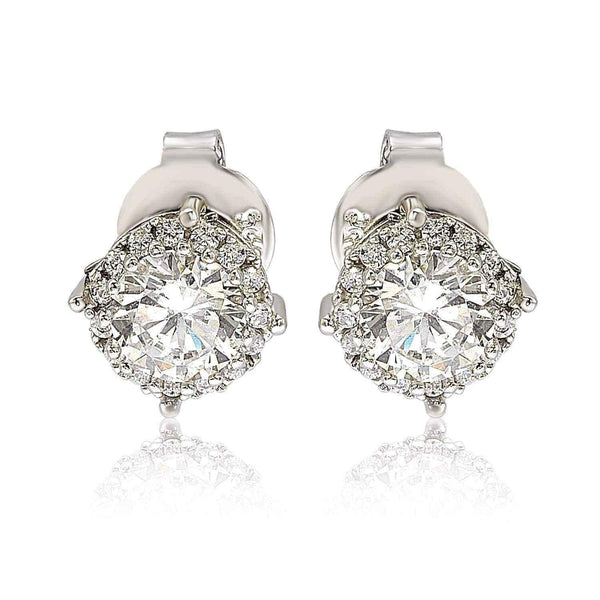 Cubic zirconia stud earrings UK