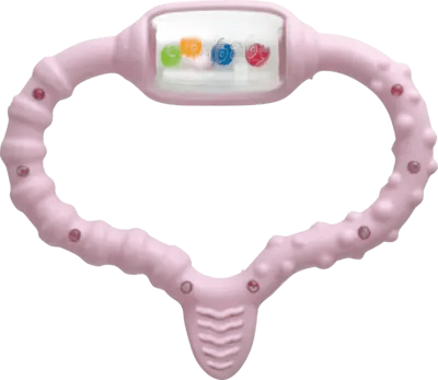 CURAbaby Girl teething ring pink UK