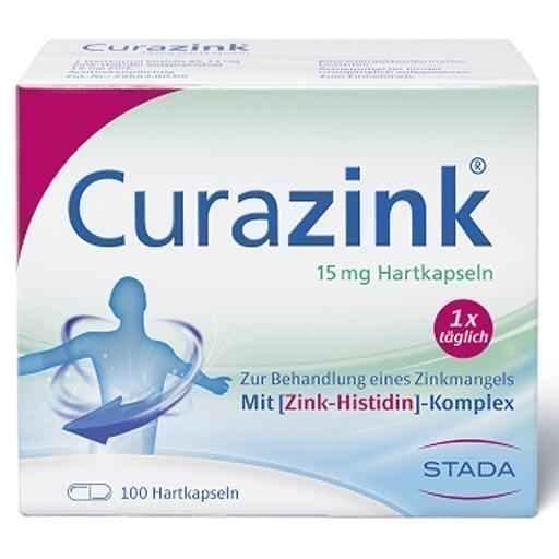 CURAZINK hard capsules 100 pc zinc UK