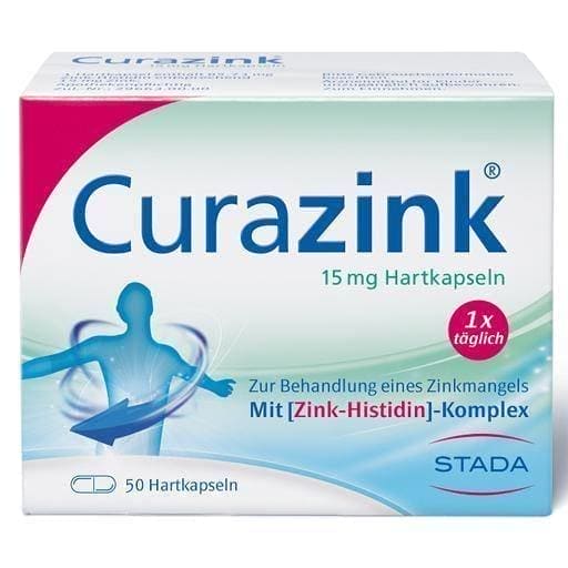 CURAZINK hard capsules 50 pc zinc UK