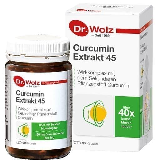 CURCUMIN EXTRACT 45 Dr.Wolz capsules UK