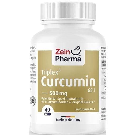 CURCUMIN-TRIPLEX 500 mg 95% curcumin with bioperine 40 pcs UK