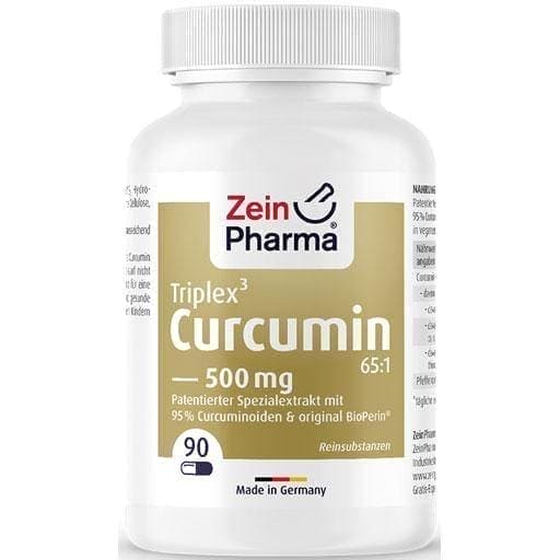 CURCUMIN-TRIPLEX 500 mg 95% curcumin with bioperine 90 pcs UK