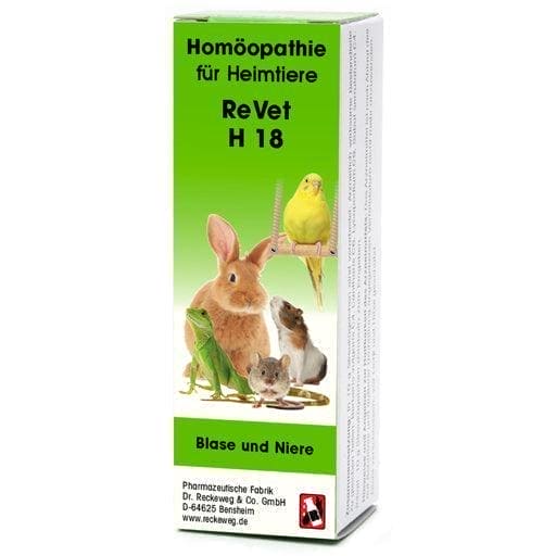 Cystitis, bladder emptying disorder, inflammation, REVET H 18 globules for pets UK