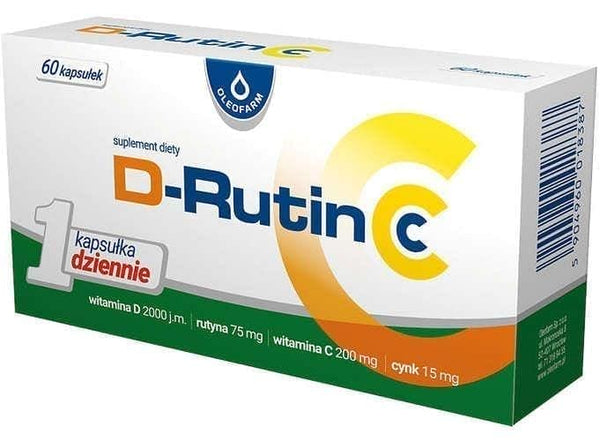 D-Rutin CC, routine, zinc, vitamin D, vitamin C UK