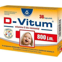 D-Vitum 800 IU of vitamin D for infants x 36 capsules twist-off, vitamin d deficiency UK