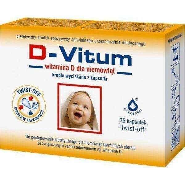 D-Vitum vitamin D children x 36kaps. twist-off, vitamin d deficiency in children UK