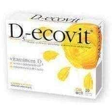 D3-ECOVIT x 30 capsules twist-off, vitamin d deficiency, vitamin d3 UK