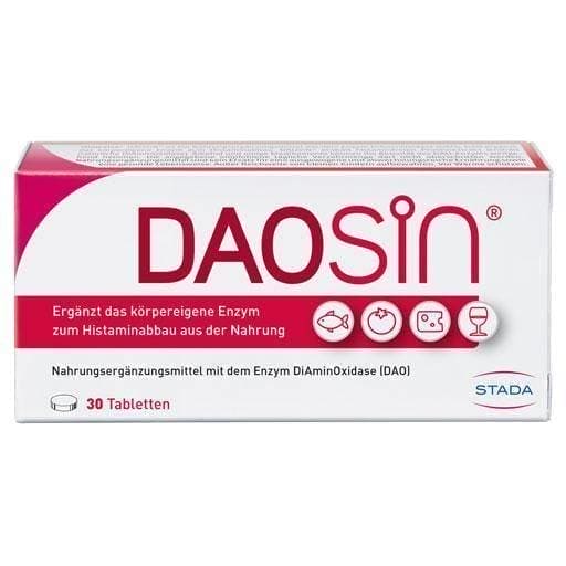 DAOSIN tablets 30 pc HISTAMINE INTolerance, allergy UK