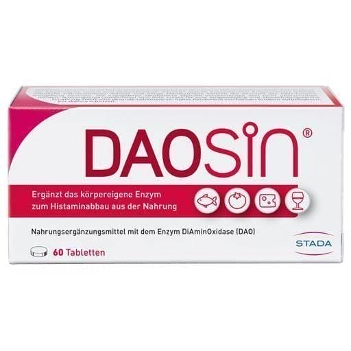 DAOSIN tablets 60 pc HISTAMINE INTolerance, allergy UK