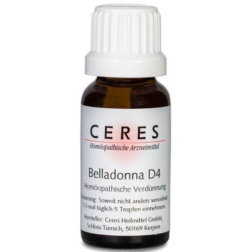 Deadly Nightshade, Belladonna D 4 Dilution, CERES UK