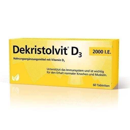 DEKRISTOLVIT D3 2,000 IU tablets 60 pc UK