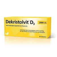 DEKRISTOLVIT D3 2,000 IU tablets 90 pc vitamin D3 UK