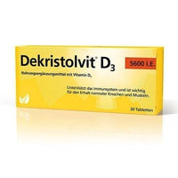 DEKRISTOLVIT D3 5600 I.E. vitamin D deficiency tab. 30 pcs UK