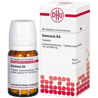 depression, upset stomach, improve libido (sex drive), DAMIANA D 4 tablets UK