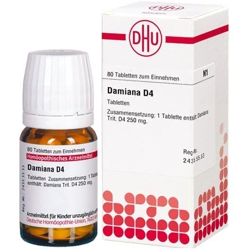 depression, upset stomach, improve libido (sex drive), DAMIANA D 4 tablets UK