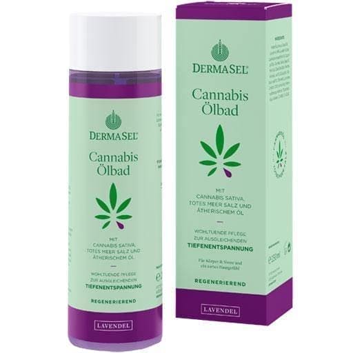 DERMASEL cannabis oil bath lavender limited edition 250 ml UK