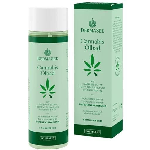 DERMASEL cannabis oil bath rosemary limited edition 250 ml UK