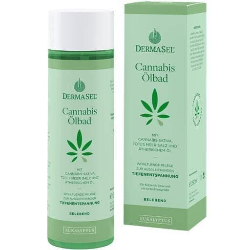 DERMASEL cannabis oil CBD bath eucalyptus limited edition 250 ml UK
