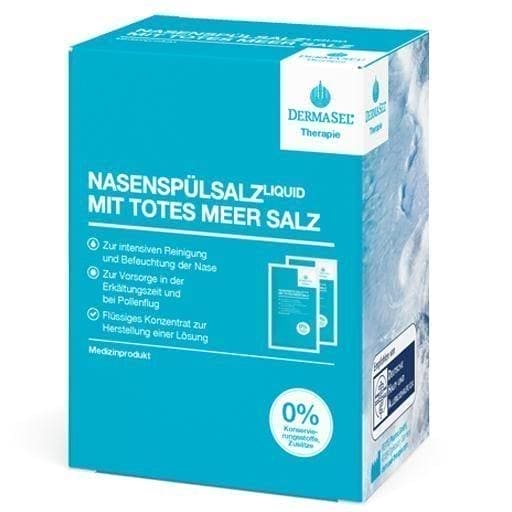 DERMASEL Therapy Dead Sea nasal rinse salt liquid UK